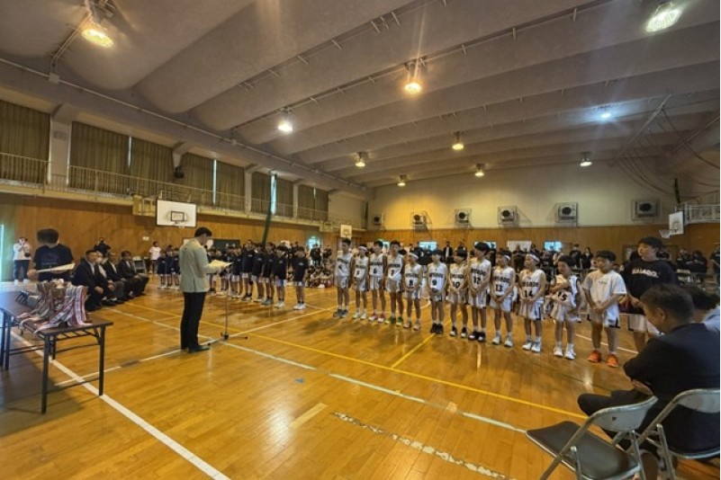 第1回 日本陸送杯開催（鈴亀ミニバスケットボール）